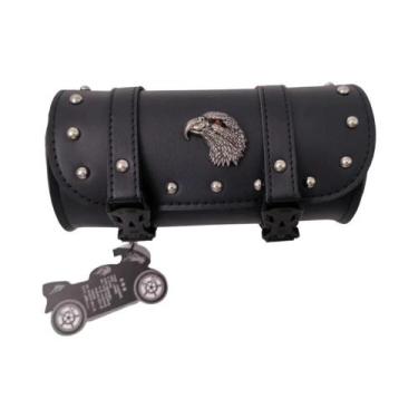 Imagem de Bolsa Lateral Universal Para Motocicleta Em Couro PU Para Armazenament