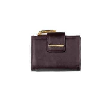 Imagem de Carteira feminina pequena de couro liso Linna-Feminino