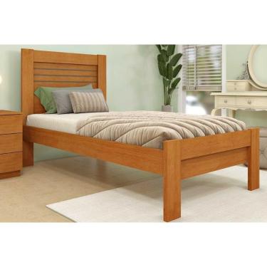 Imagem de Cama Solteiro Safira Cinamomo - Tcil Móveis