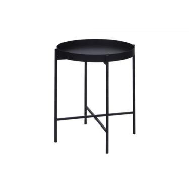 Imagem de Mesa Lateral Bandeja Sofá Cama Redonda 40x50cm Média Collie - Studio M