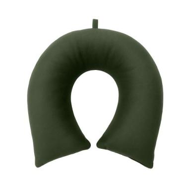 Imagem de Travesseiro de Pescoço Aveludado Cristal - Hedrons, OLIVE