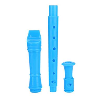 Imagem de SPYMINNPOO Flauta de Clarinete de 8 Furos para Crianças - Material ABS Fácil de Limpar - para Curso de Música No Jardim de Infância e na Escola Primária Inclui Haste de Limpeza e Instruções (Azul)