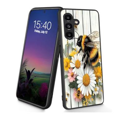 Imagem de Bxgolkgd Projetada para Galaxy A17 5G, capa protetora antiderrapante de silicone TPU macio e fino à prova de choque para Samsung Galaxy A17 5G 2025 de 6,7 polegadas - flor de abelha