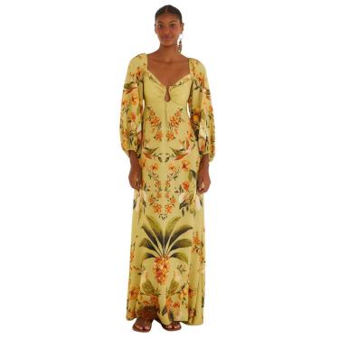 Imagem de Vestido Longo Farm Rio Estampado Bosque Chic-Feminino