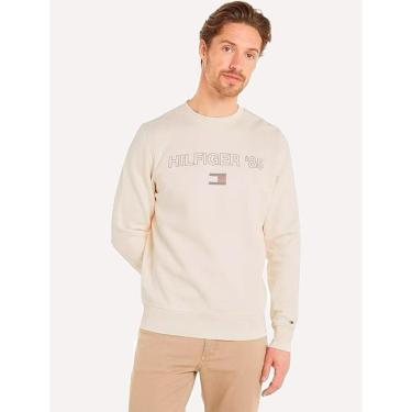 Imagem de Moletom Tommy Hilfiger Masculino Crewneck '85 Silk Areia-Masculino