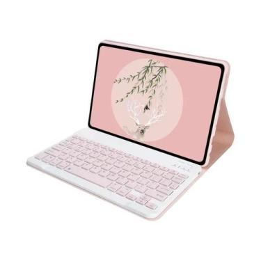 Imagem de Capa Teclado De Couro PU Recarregável Com Suporte Para Xiaomi Redmi Pa