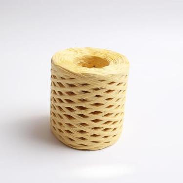 Imagem de Fita de papel ráfia, fita de artesanato multiuso para decoração e projetos DIY (amarelo)