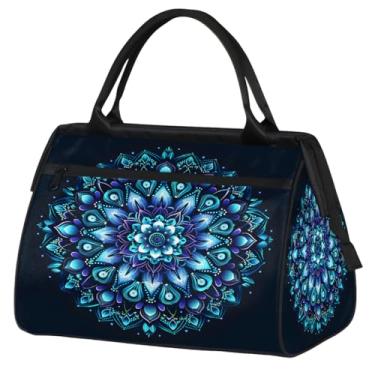 Imagem de Bolsa pequena para o fim de semana, feminina, masculina, rosa, vermelha, dobrável, bolsa esportiva leve para academia, Cor: 40 cm, 15.2*8.3*11.6 inch, Moderno