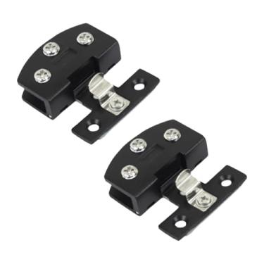 Imagem de Kuntesetty Dobradiça de Porta de Vidro de 2 Peças para Instalação de Armário, Braçadeira de 90° para Móveis, Preto