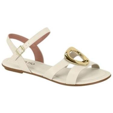 Imagem de Sandália Rasteira Feminina Napa Branco Off Beira Rio 8367.872-Feminino