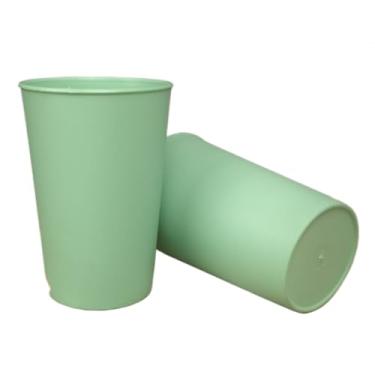 Imagem de Copos de plástico resistentes da cor para a lembrança durável do partido da escola(COPO VERDE - 10un)