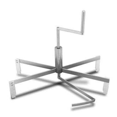 Imagem de Ferramenta de espalhar crepe de 40 cm, ferramenta de espalhar massa de aço inoxidável, com alça giratória, máquina de panqueca manual, para padeiro e uso doméstico (prata)