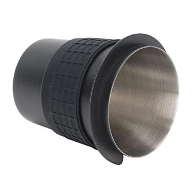 Imagem de Phefop Copo Doseador de café de Aço Inoxidável de 58 Mm Com Anel de Silicone para Máquinas de café, Capacidade de 120 Ml, Perfeito para Baristas e Fabricação de Cerveja Caseira (Preto)