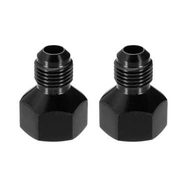 Imagem de HARFINGTON 2 peças 8AN fêmea para 6AN macho conector adaptador redutor de alargamento acoplador extensor de alargador de alumínio encaixe de linha de mangueira de combustível para modificação de linha