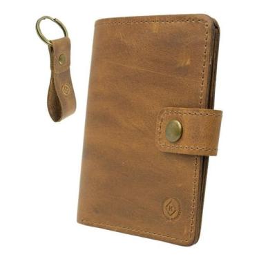 Imagem de Carteira Masculina De Couro Porta Cartão Cédulas Cnh Na Caixa ref.030A