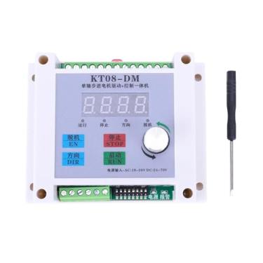 Imagem de Controlador de motor de passo com gerador de pulso KTO8-DM de eixo único, regulador de velocidade digital para máquina de gravação