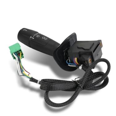 Imagem de JDMEXEV Interruptor de seta compatível com Kenworth T370 T440 T470 T660 T680 T800 T880 Peterbilt 330 337 365 367 379 384 385 386 387 388 389 567 579 5 Substituição 87 P271067 TRW480791 A0613-002-00