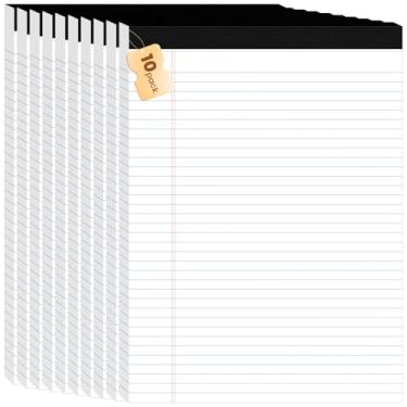 Imagem de Blocos de notas 8,5 x 11,75 blocos de notas 10 pacotes brancos
