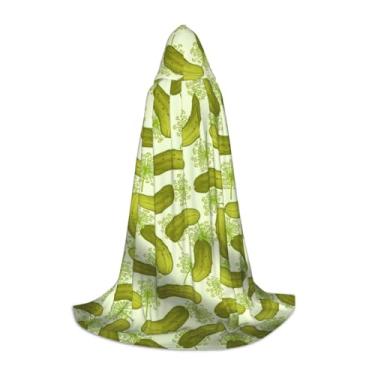 Imagem de Capas com capuz de Halloween com estampa de picles de sushi, capas góticas renascentistas, para cosplay, capas com capuz, unissex