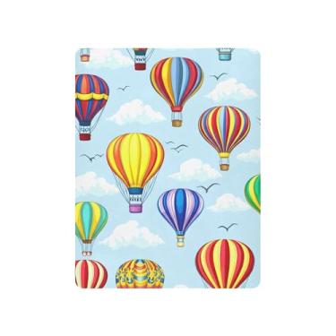 Imagem de Burbuja Lençol de berço para meninas e meninos, lençol macio respirável com balões de ar quente para berço padrão e colchões, 68 x 99 cm