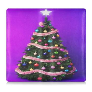 Imagem de Burbuja Suporte de registro e seguro de carro, caixa de luvas de couro para veículo de árvore de Natal, organizador de documentos, carteira e acessórios