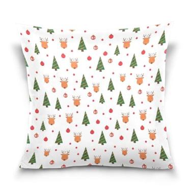 Imagem de Burbuja Capas de almofada 40,6 x 40,6 cm, capa de almofada de veludo macio de árvore de inverno decorativa para sofá, sala de estar, quarto