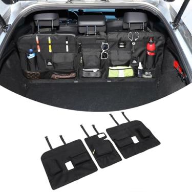 Imagem de Moittellc Organizador de porta-malas para assento traseiro compatível com Lexus RX 2023-2026 RX350/RX450/RX500 Bolsa dobrável de armazenamento de carro com bolsos acessórios