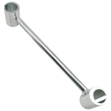 Imagem de BokWin Ferramenta de ajuste de dobradiça de porta de cabeça dupla, chave de ajuste de lacuna para porta à prova de fogo e porta anti-roubo, chave inglesa de reparo de dobradiça resistente de 23 a 25