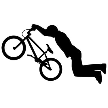 Imagem de Adesivo Decorativo BIKE BICICLETA BICICROSS Ideal para notebook carro portas Paredes Quarto Infantil vários tamanhos (PRETO, 87,5x50cm)