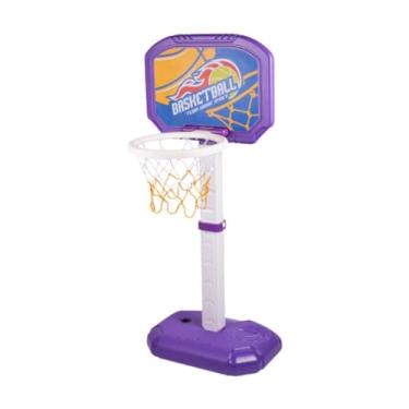 Imagem de Amagogo Basquete Toys Basketball Stand Portátil Summer Ajusta Ajuste Piscina Cão de basquete para o quintal de festa Casa ao ar livre, Roxo