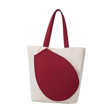 Imagem de Generic Bolsa de tênis impermeável para guardar raquetes em competições ao ar livre, Vermelho