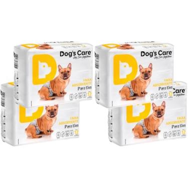 Imagem de Kit Fralda Higiênica Descartável Dog's Care Para Cachorro Macho G 48 unidades