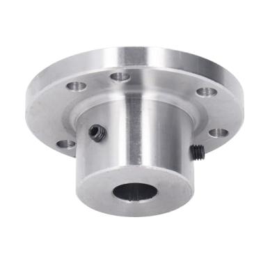 Imagem de Cryfokt Placa Frontal de Torno de Aço de Alto Manganês Com Placa de Flange de Mandril de 6 Furos de Montagem para K11 80, Segura e Resistente para Trabalhadores de Oficina (22mm)