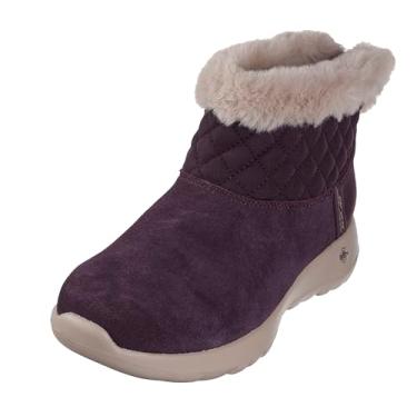 Imagem de Skechers Bota feminina de cano curto Joy-Snow Day, Ameixa, 35