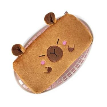 Imagem de Estojo De Lápis De Pelúcia Grande E Fofo Em Forma De Capivara, Bolsa D