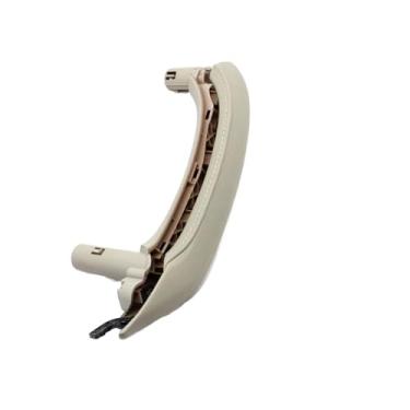 Imagem de F25 f26 lhd rhd esquerda direita interior do carro maçaneta da porta do passageiro com capa exterior conjunto de guarnição compatível para bmw x3 x4 2010-2016(Left creamy white)