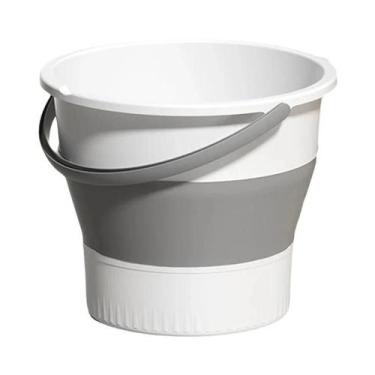 Imagem de Balde De Água Grande Dobrável 5L 10L Plástico Reforçado Durável Para L