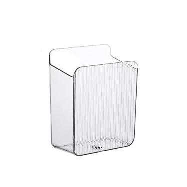 Imagem de Caixa de armazenamento transparente, organizador de acrílico transparente com tampa para mesa, recipiente multiuso para organização de casa e escritório, caixa de exibição resistente