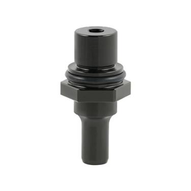 Imagem de FEWPD Válvula PCV e tampa de alumínio de atualização N54 compatível com E60 E61 E90 E91 E92 E93 E82 E88 E89 E71 135i 335i X6 Z4 Twin Turbo Motores (Cor: Válvula PCV preta)