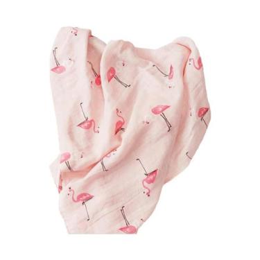 Imagem de Manta De Musselina Macia Para Bebê 120x110cm 100% Algodão, Cobertor Pa