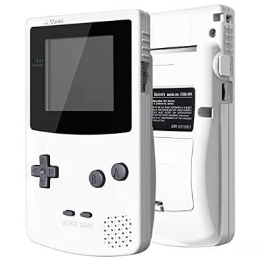 Imagem de Capa de reposição IPS Ready Upgrade eXtremeRate branca GBC com botões para Gameboy Color – Compatível com IPS e LCD padrão – Console e tela IPS não incluídos
