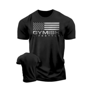 Imagem de Camiseta Masculina De Verão Para Treino Muscular, Respirável, Gola Red