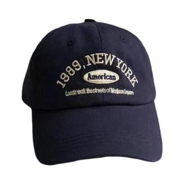 Imagem de Boné De Beisebol Bordado Retro Coreano Feminino Versátil Para Outono I