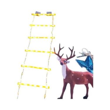 Imagem de Escada De Natal 3M Para Exterior, Decoração De Papai Noel Para Casa E 