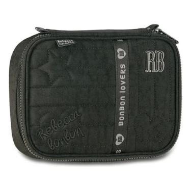 Imagem de Estojo Escolar Baú Rebecca Bonbon Box Juvenil 36 Canetas Cor:Preto - C