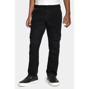 Imagem de Calça Aramis Chino Color Cargo Preto-Masculino