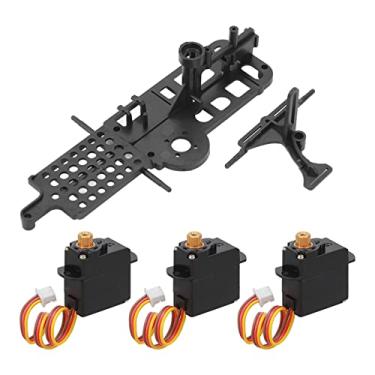 Imagem de HUIOP Pacote de Acessórios de Atualização para Helicóptero Controle Remoto WLtoys XK K110 K110S Com Almofada Esponja Servo Helicóptero RC, Material Resistente Aço,