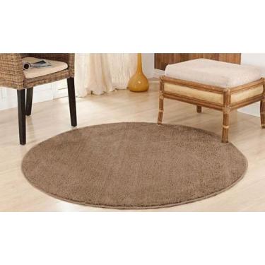 Imagem de Tapete redondo 2x2 100% antiderrapante não risca o piso pelo super mac