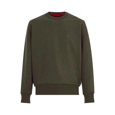 Imagem de Moletom Masculino Casual De Outono Com Gola Redonda E Cor Sólida, Pulô