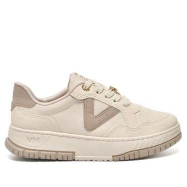 Imagem de Tênis Casual Feminino Via Marte 122-011-05 Bege-Feminino